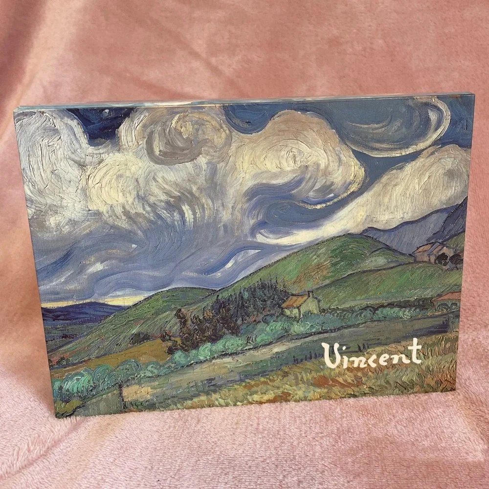 Vintage 1997 Vincent Van Gogh Note Cards in Keepsake Box 4 Designs w Envelopes